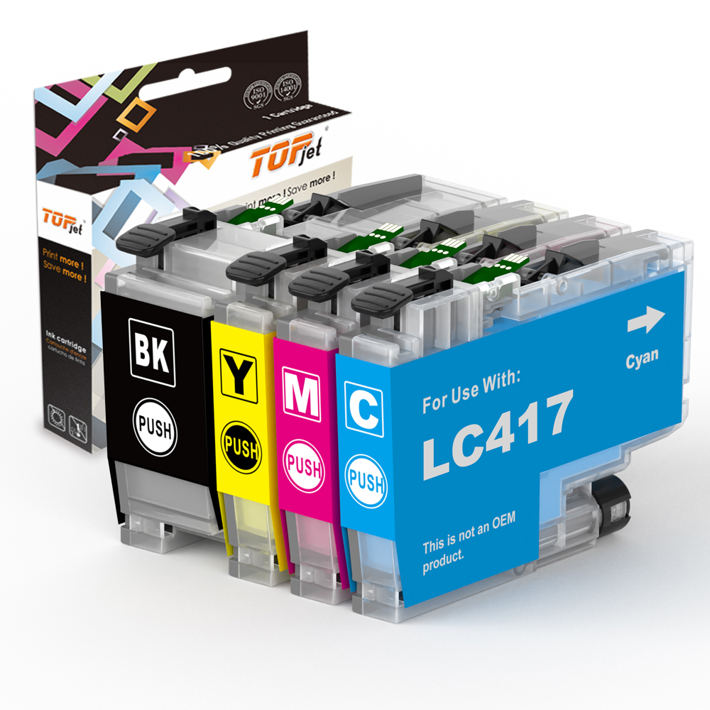 Sw417 Ink Topjet LC417XL LC417 LC 417 Color Compatible Inkjet Ink Cartridge for ...