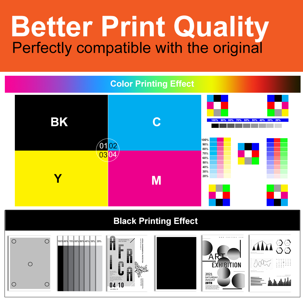 Topjet TN229 TN 229 TN-229 Compatible Color Toner Cartridge with Chip ...